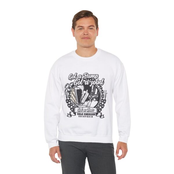 Got a bump? Got a joint? Got a beer? Unisex Heavy Blend™ Crewneck Sweatshirt - Image 5