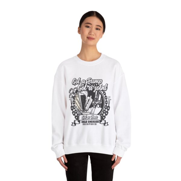 Got a bump? Got a joint? Got a beer? Unisex Heavy Blend™ Crewneck Sweatshirt - Image 3