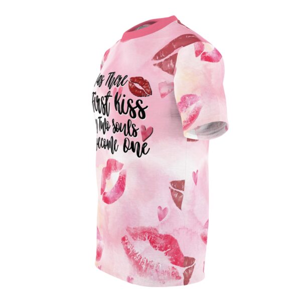 Tee -It was there First Kiss Unisex Cut & Sew Tee - Image 3