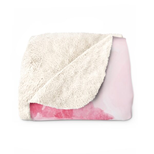 Sherpa Fleece Blanket - Romantic First Kiss Soulmates Let's Go Somewhere - Image 2