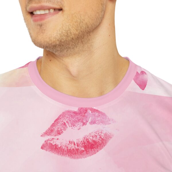 Forever our love we will share Men's Polyester Tee (AOP) - Image 5