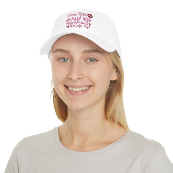 First kiss and happy endings. Low Profile Baseball Cap - Image 3