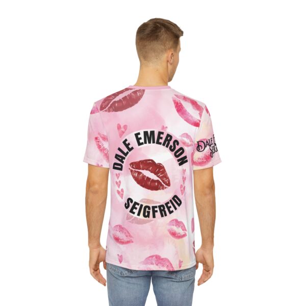 Forever our love we will share Men's Polyester Tee (AOP) - Image 4