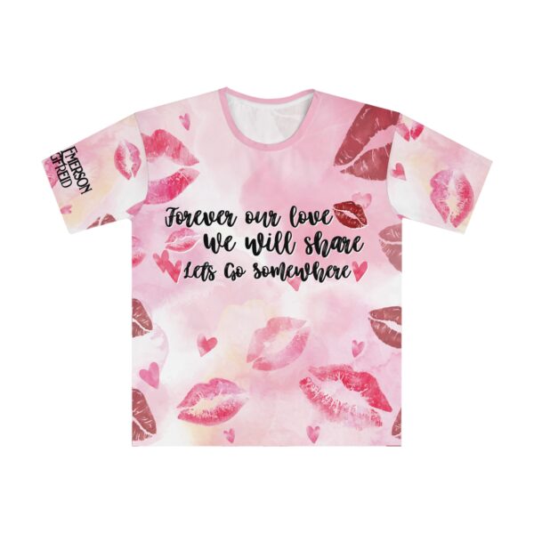 Forever our love we will share. Lets go somewhere. Men's Loose T-shirt (AOP)