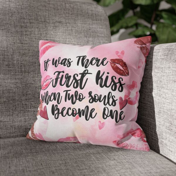 Pillowcase - First Kiss Soulmates Square Pillowcase - Image 5