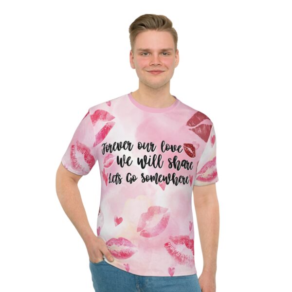 Men's T-shirt - Forever Our Love We Will Share Graphic Tee - Image 3