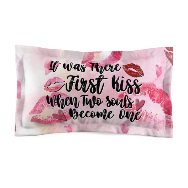 Pillow Sham - First Kiss Soulmates Microfiber Design